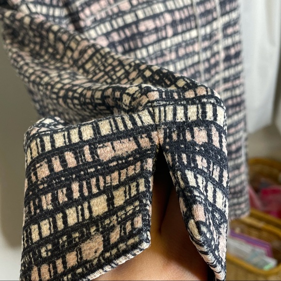 Gerry Weber Zip Crew Neck Plaid Square Pattern Full Zip Casual Dress Jacket - Picture 7 of 12